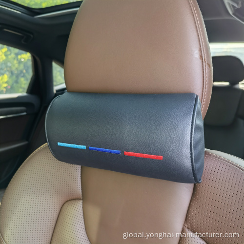 Car Headrest Support Pillows BMW tricolor embroidery car seat headrest Supplier